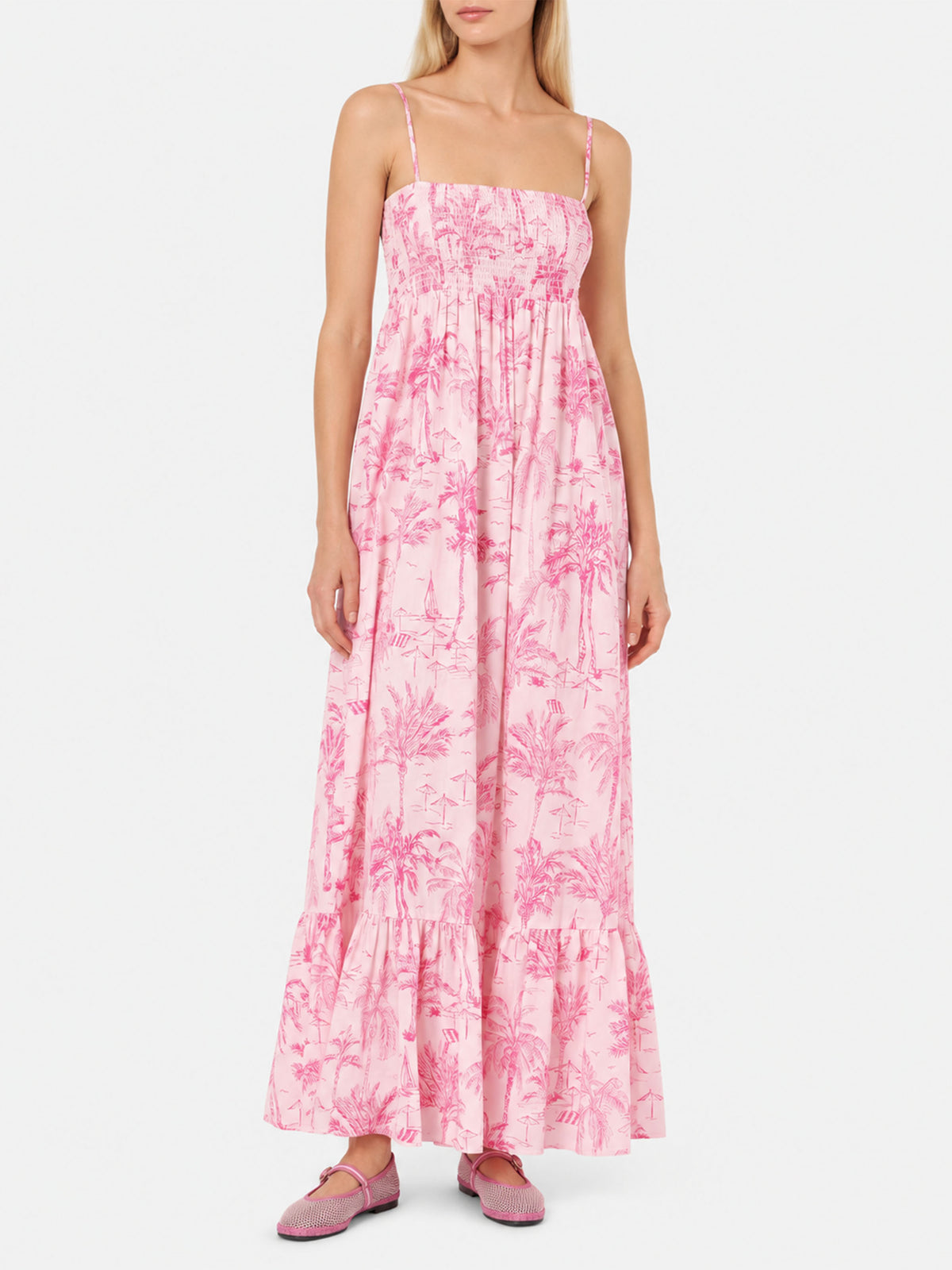 Robe Jemma en coton avec broderie smockée 