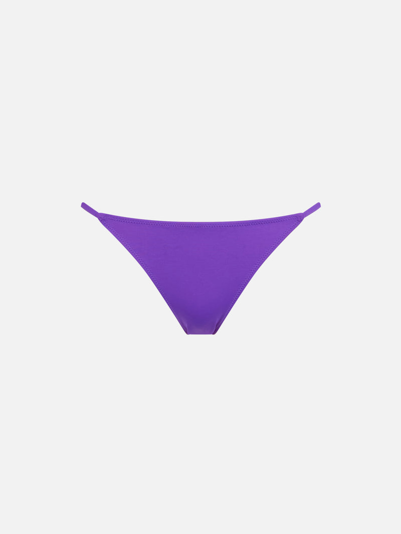 Woman purple cheeky swim briefs Jodene