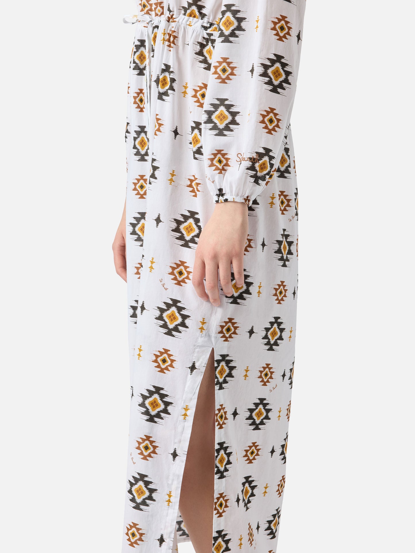 Abito lungo da spiaggia Jodie con stampa navajo