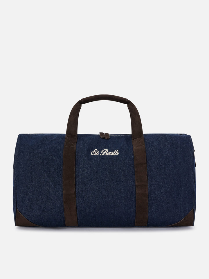 Blue Jetleg Denim-Seesack mit Logostickerei 