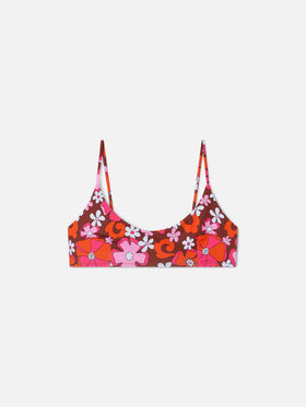 Haut de bikini brassière Judy à imprimé floral 