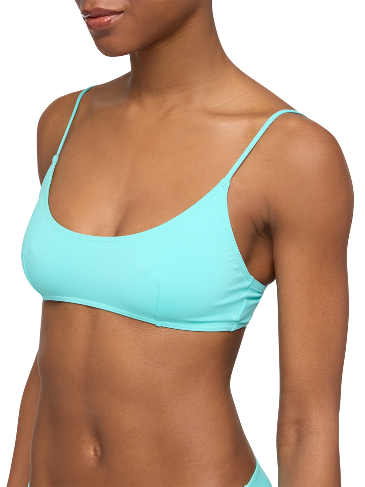 Judy top bralette da spiaggia verde acqua