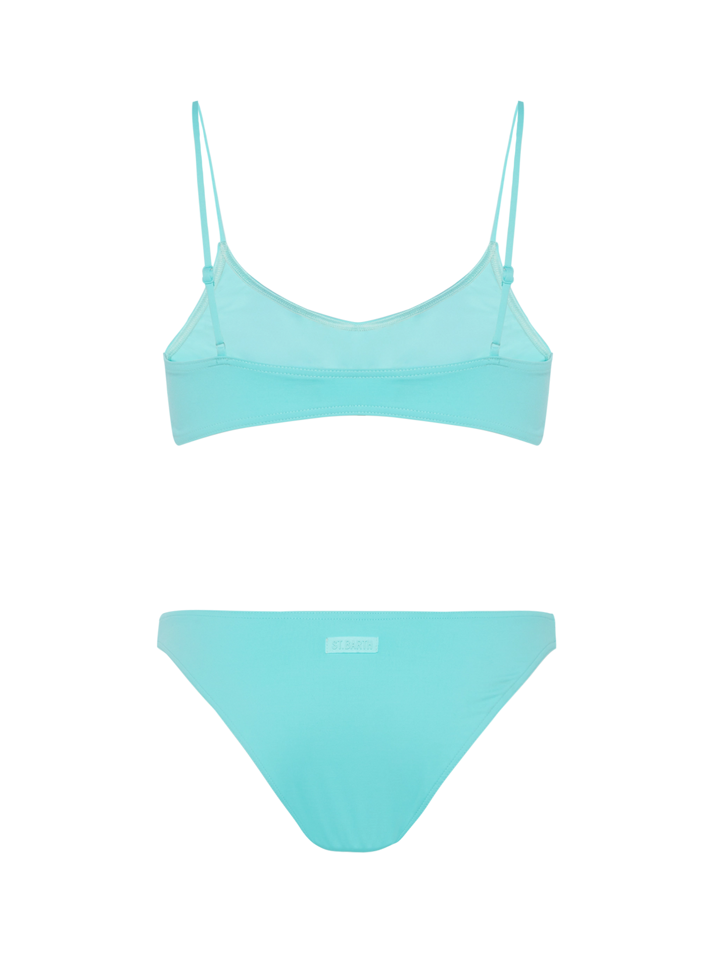 Slip mare classico Lido verde acqua - Judy top bralette da spiaggia verde acqua