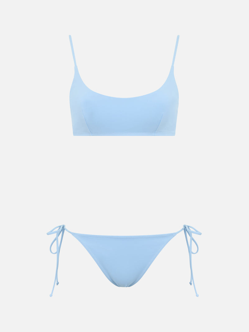 Bikini a bralette azzurro chiaro da donna Judy Naomi