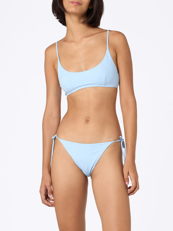 Hellblauer Bralette-Bikini für Damen von Judy Naomi