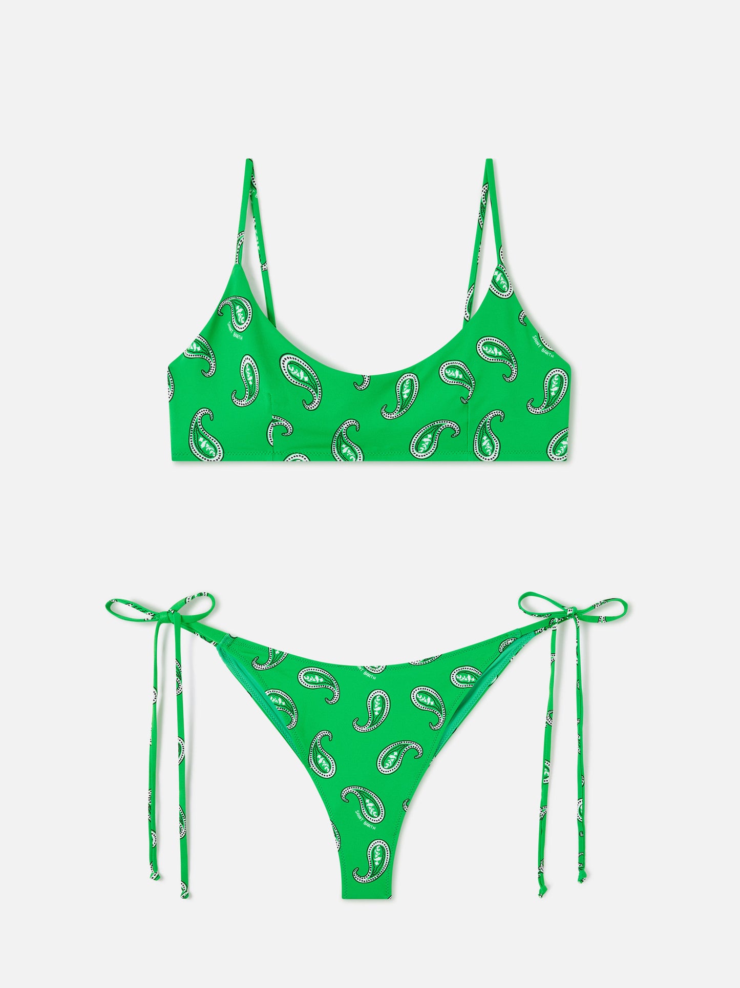 Bikini bralette Judy Marielle verde paisley 