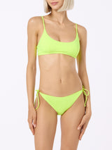 Bikini a bralette da donna fluo giallo Judy Virgo