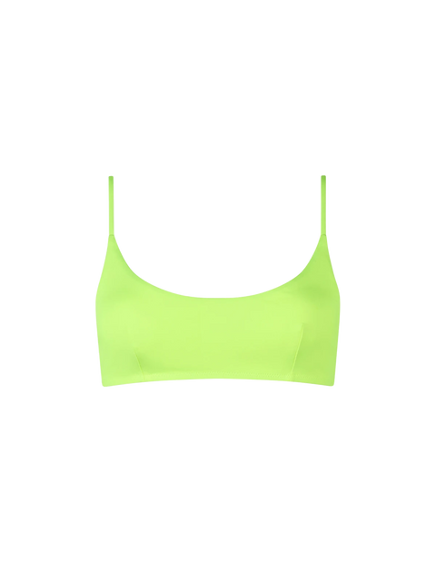 Woman fluo yellow bralette beach top Judy - MC2 Saint Barth