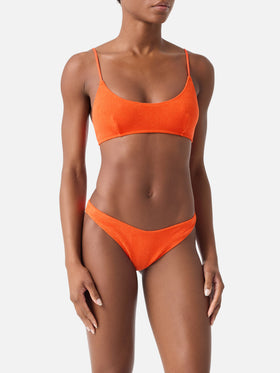 Bikini bralette de rizo naranja Judy Naomi 
