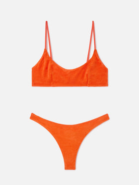 Bikini bralette de rizo naranja Judy Naomi 