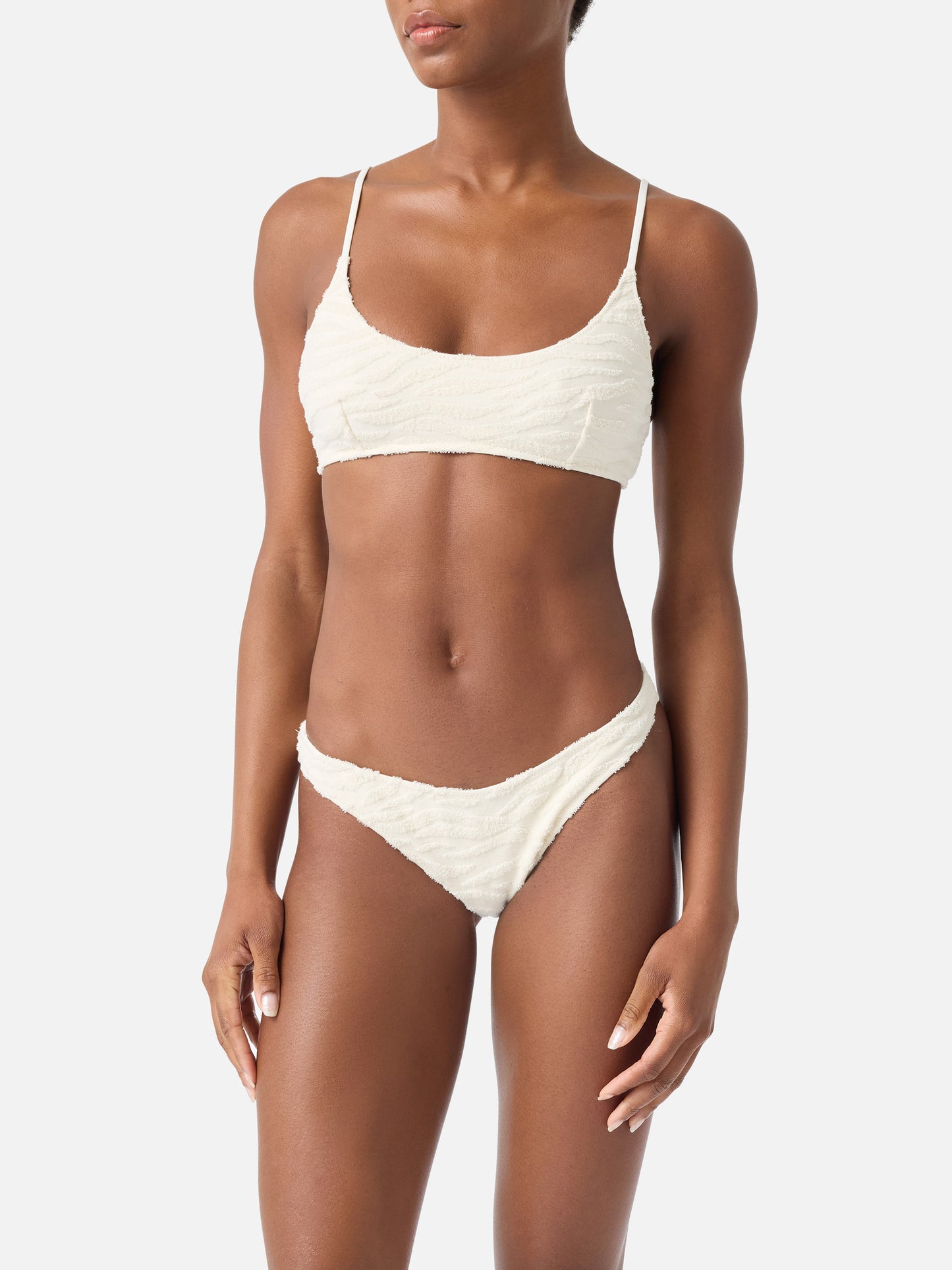 Bikini Judy Naomi bralette effetto spugna stampa zebra