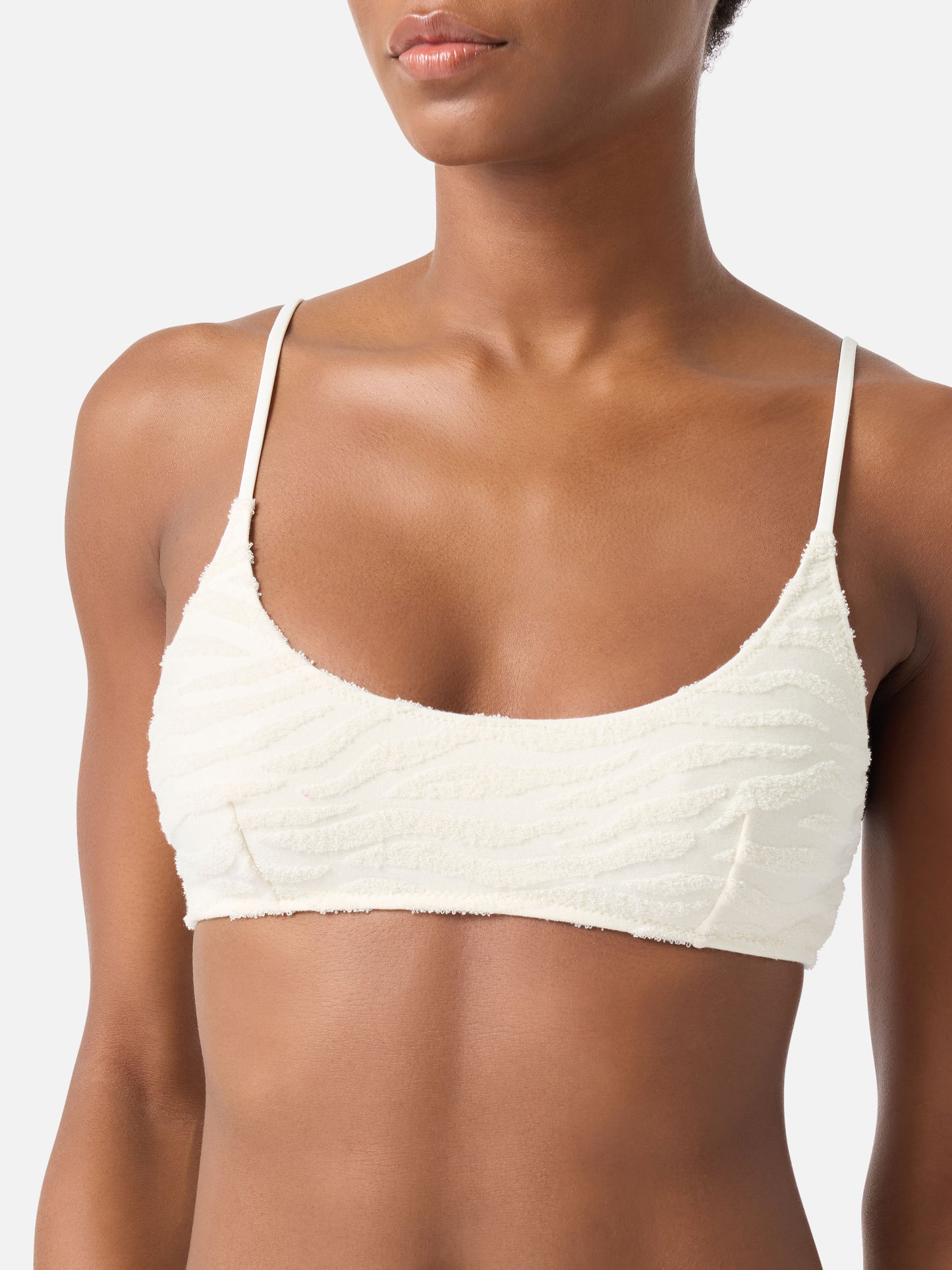 Bikini Judy Naomi bralette effetto spugna stampa zebra