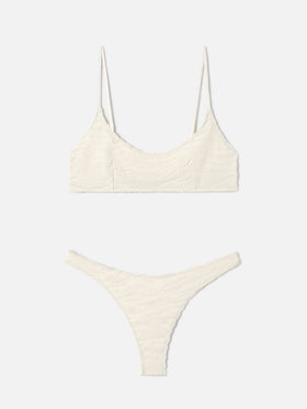 Bikini Judy Naomi bralette effetto spugna stampa zebra