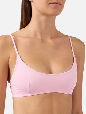 Bikini bralette Judy Virgo rosa claro con lazos 