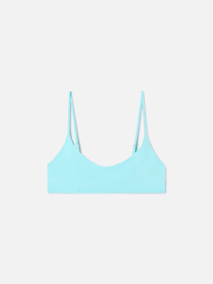 Top de bikini bralette Judy verde agua 