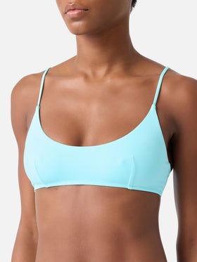 Bikini Judy Naomi bralette verde acqua tinta unita