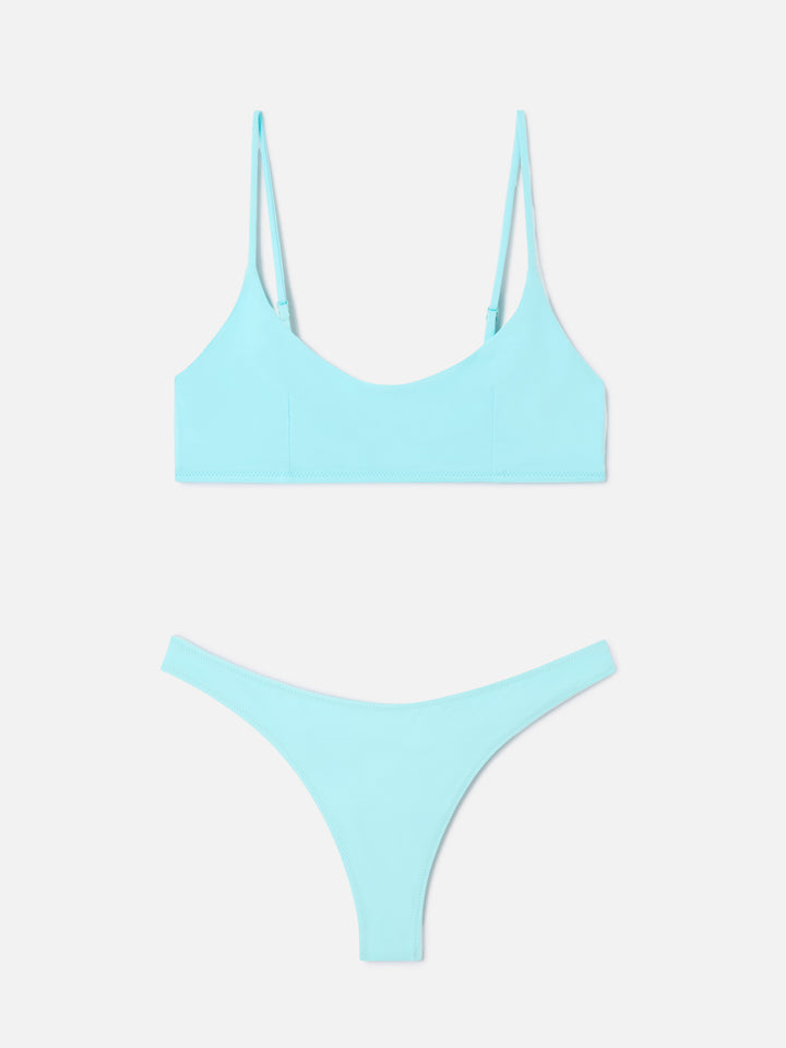Judy Naomi Bralette-Bikini in Wassergrün 