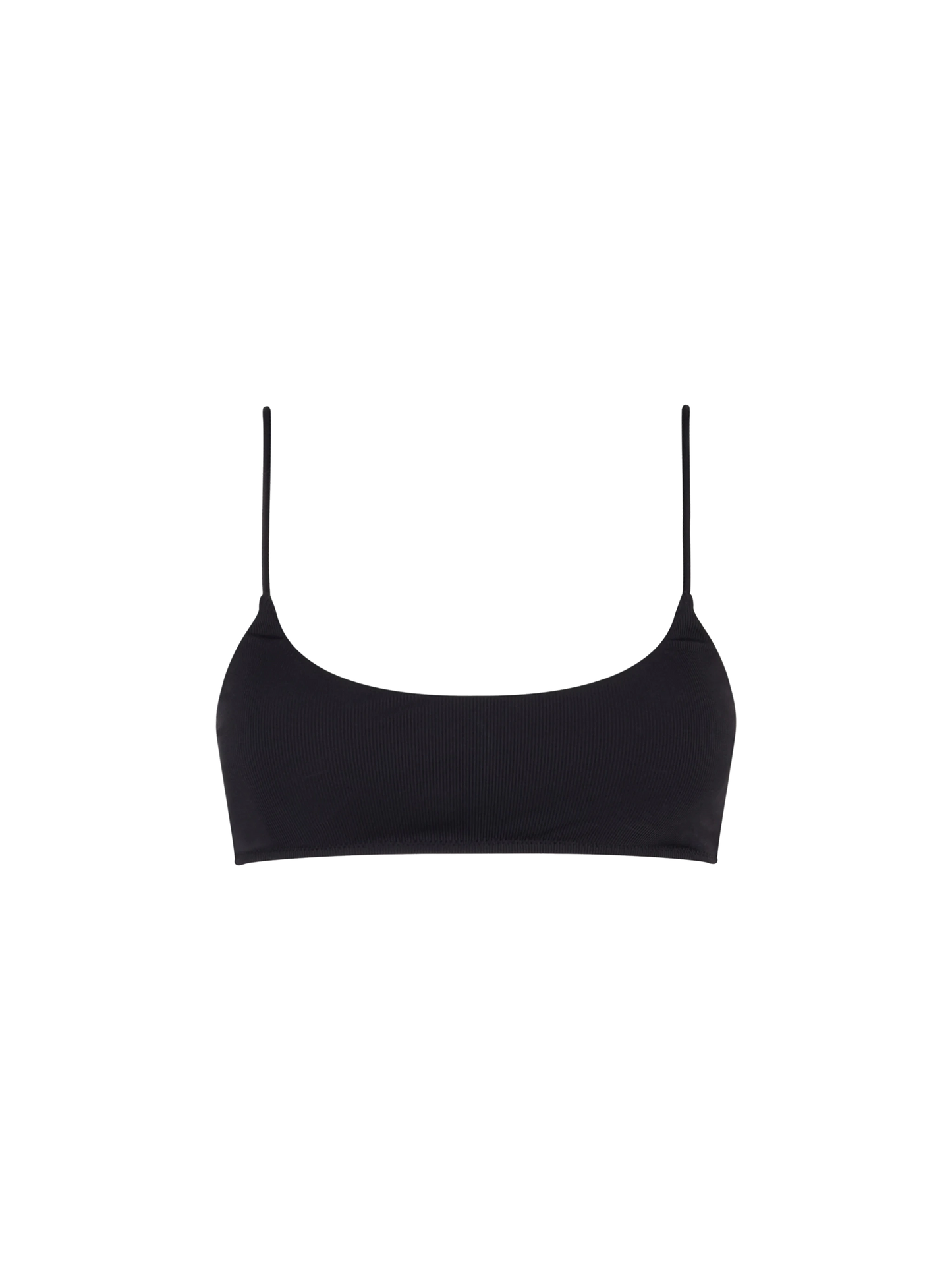 Top a bralette Judy a costine nero