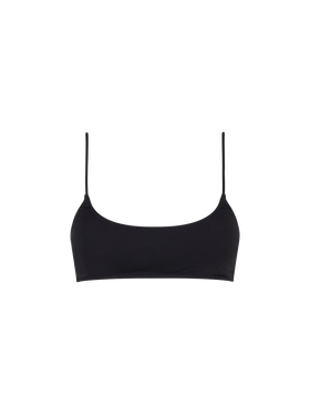 Top a bralette Judy a costine nero