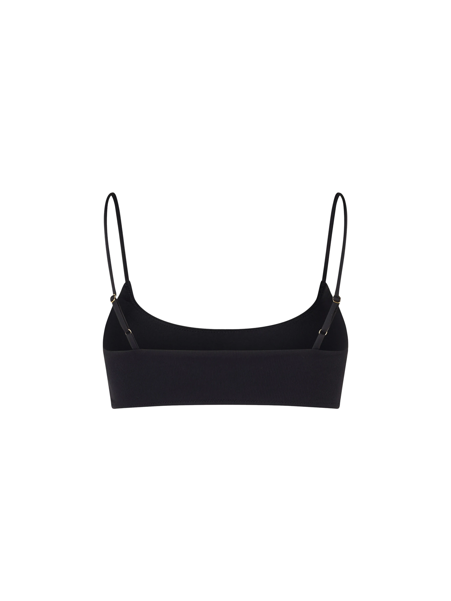 Top a bralette Judy a costine nero