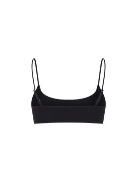 Top a bralette Judy a costine nero