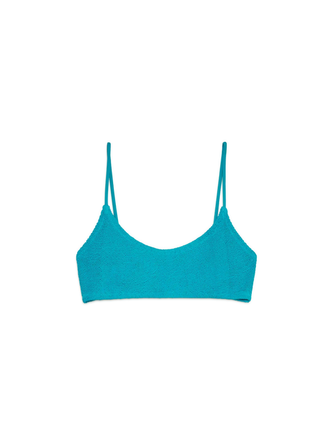 Judy teal crinkle bralette top - MC2 Saint Barth