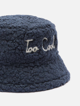 Sherpa bucket hat Jude with Too cool embroidery