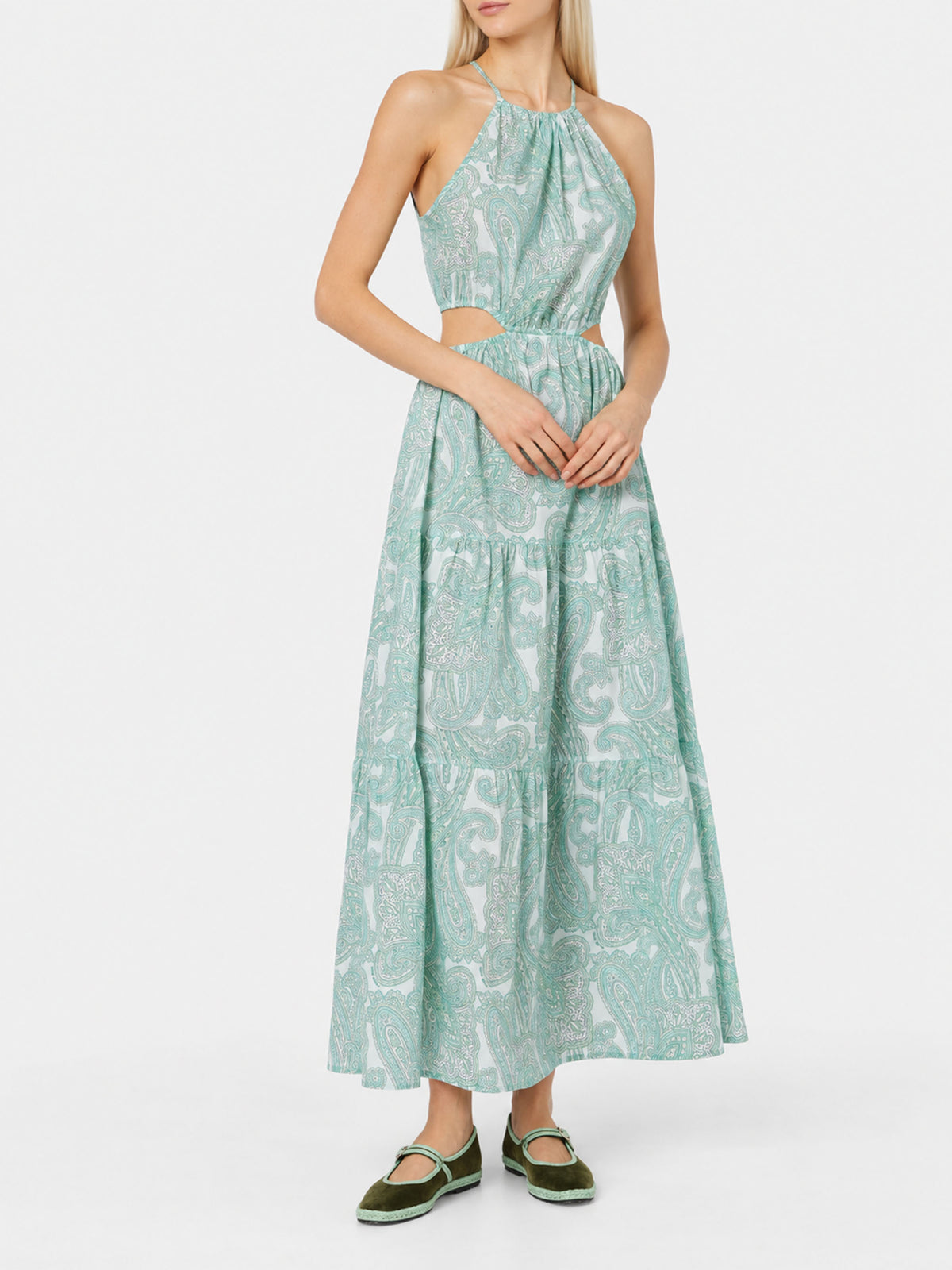 Robe longue Kaby à imprimé paisley 