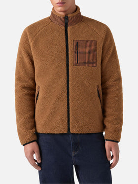 Chaqueta sherpa Keystone con estampado de cuadros 