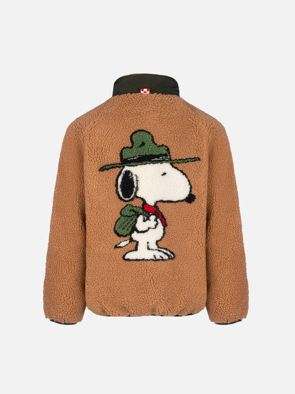 Beige Sherpa-Jacke Keystone für Jungen mit Snoopy-Aufdruck | SNOOPY PEANUTS SPECIAL EDITION