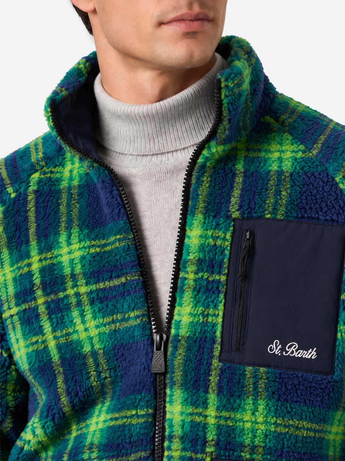 Keystone Sherpa-Jacke mit Tartanmuster 