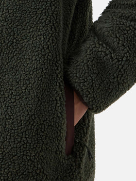 Teddyjacke Keystone in Military Green mit Reißverschluss 