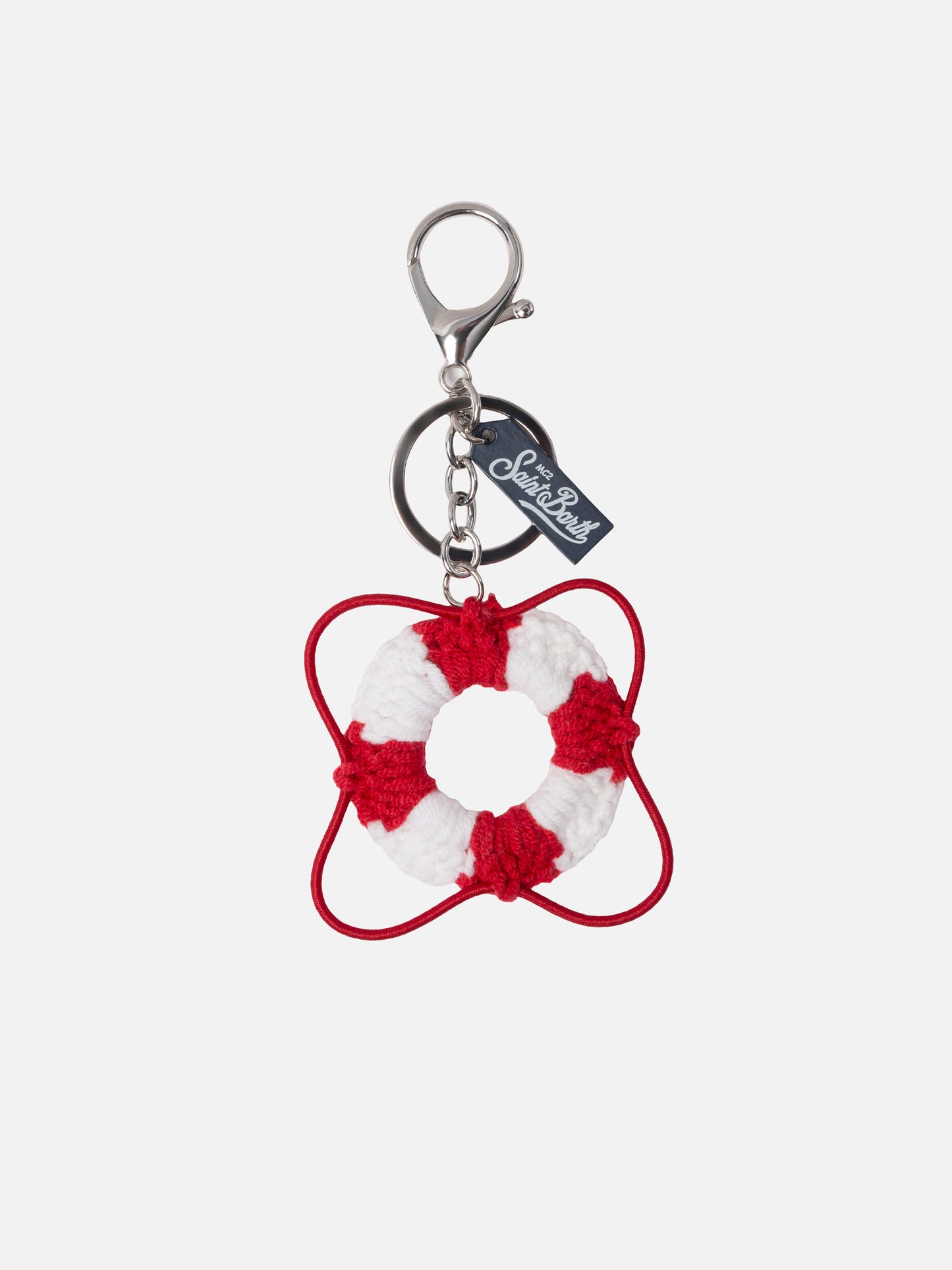 Keyring  with lifesaver crochet charm