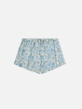 Kammy Seidenshorts mit floralem Batik-Print 
