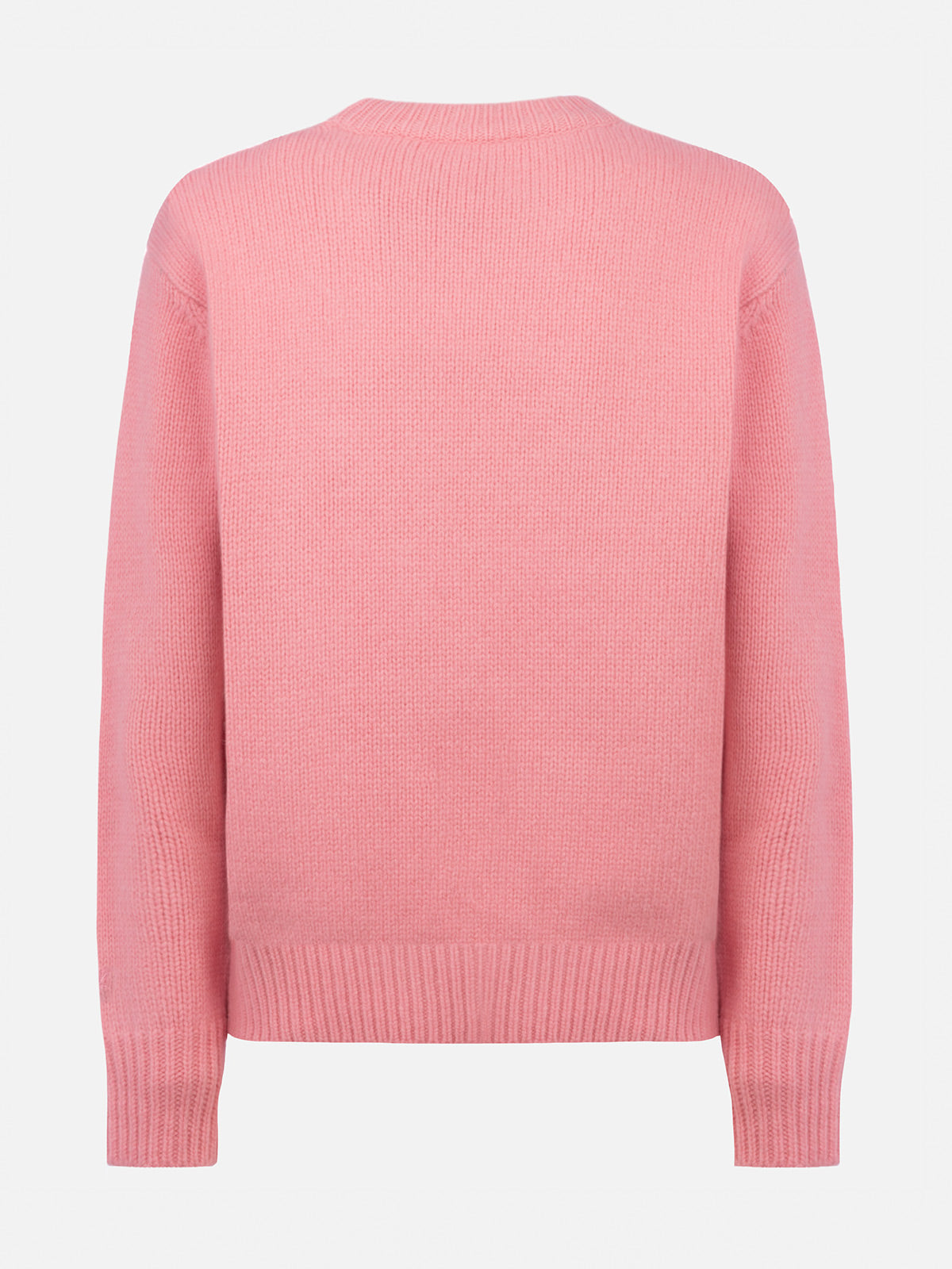 Woman pink fair isle sweater Kyla with Apres Ski jacquard - MC2 Saint Barth