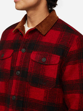 Herren-Overshirt aus Wollmischung Landeck mit Schottenkaro-Print