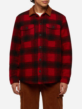 Herren-Overshirt aus Wollmischung Landeck mit Schottenkaro-Print