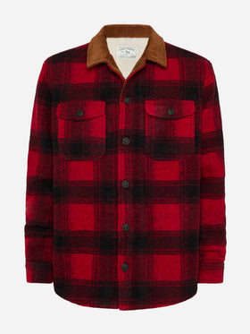 Herren-Overshirt aus Wollmischung Landeck mit Schottenkaro-Print