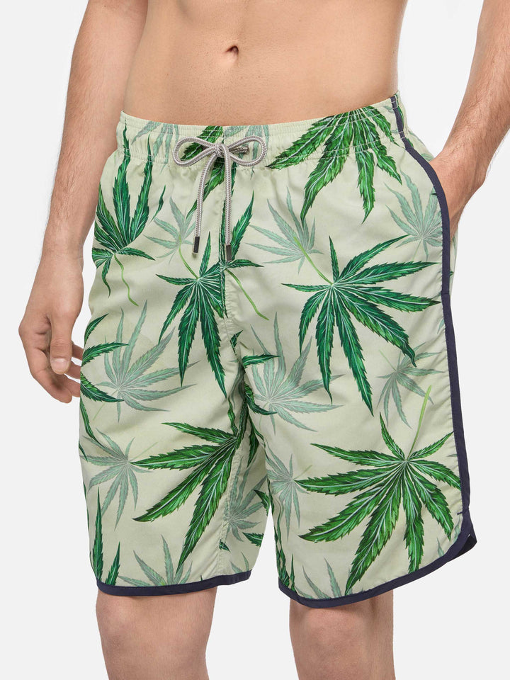 Boardshorts Lanikai with leaves print