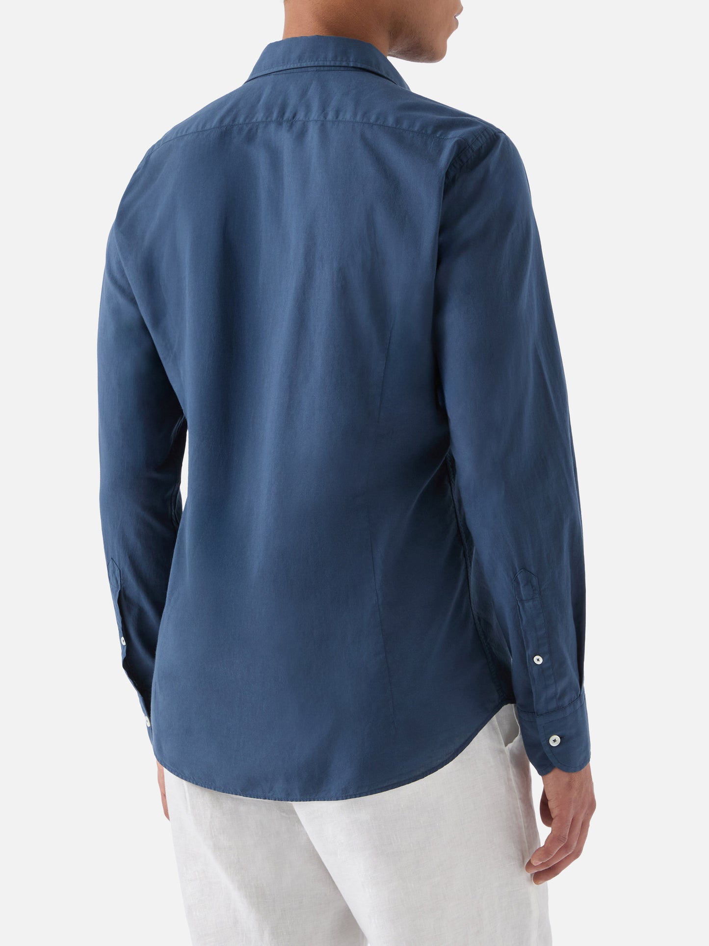 Navy Chemise shirt in pure cotton