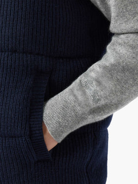 Gilet imbottito Leeds Knit blu