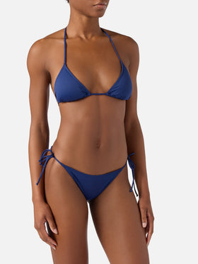 Bikini Leah Marielle blu navy con laccetti