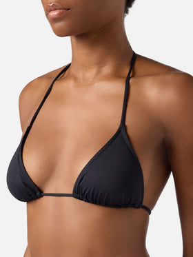 Bikini Leah Marielle triangolo nero con laccetti