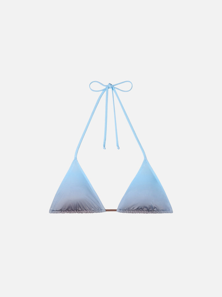 Leah top a triangolo con stampa sfumata