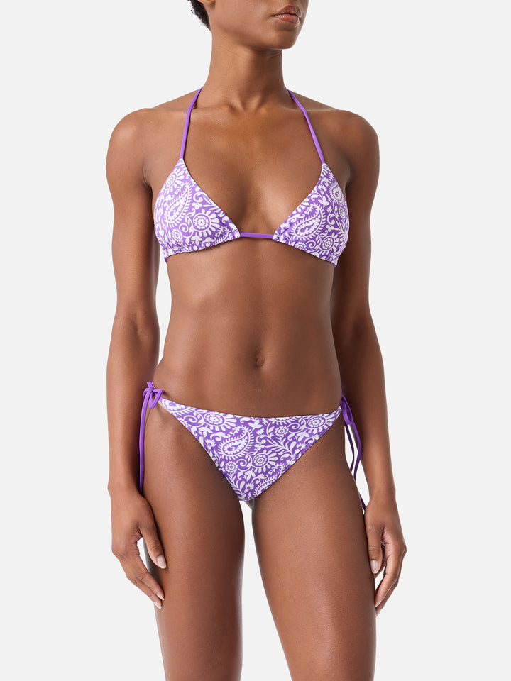 Bikini triangular Leah Marielle paisley 