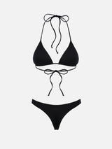 Schwarzer Triangel-Bikini für Damen Leah Naomi