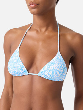 Bikini triangle Leah Virgo à fleurs vintage 