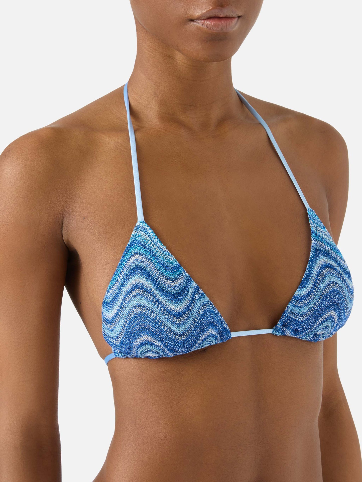 Leah Marielle blue degradé raschel bikini