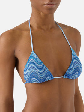 Leah Marielle blue degradé raschel bikini