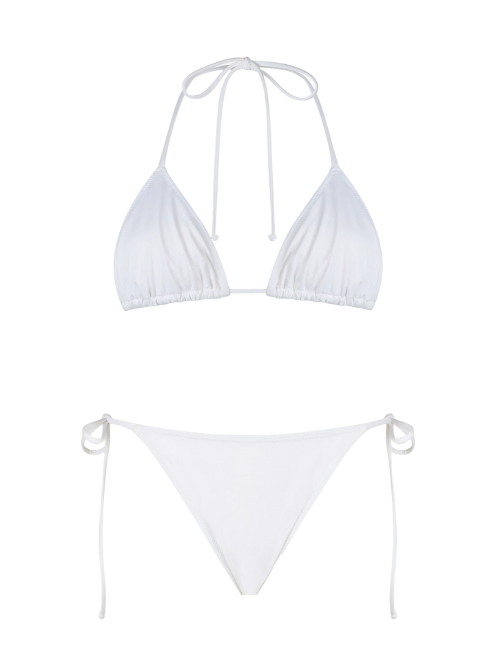 Bikini a triangolo bianco da donna Leah Marielle